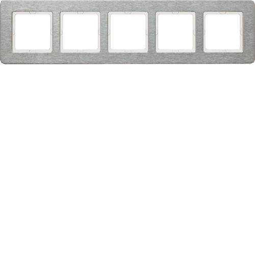 Berker 10256083 Rahmen 5fach waagerecht, Q.7, Edelstahl gebürstet Mesch Shop Berker 10256083 Rahmen 5fach waagerecht, Q.7, Edelstahl gebürstet Mesch Shop